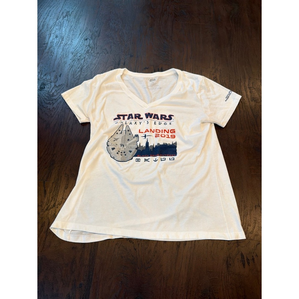 Star Wars Galaxy's Edge Landing 2019 Black Spire Outpost Disney Shirt XXL womens